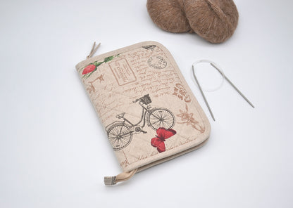 Organizer / Etui na druty z żyłką Retro style