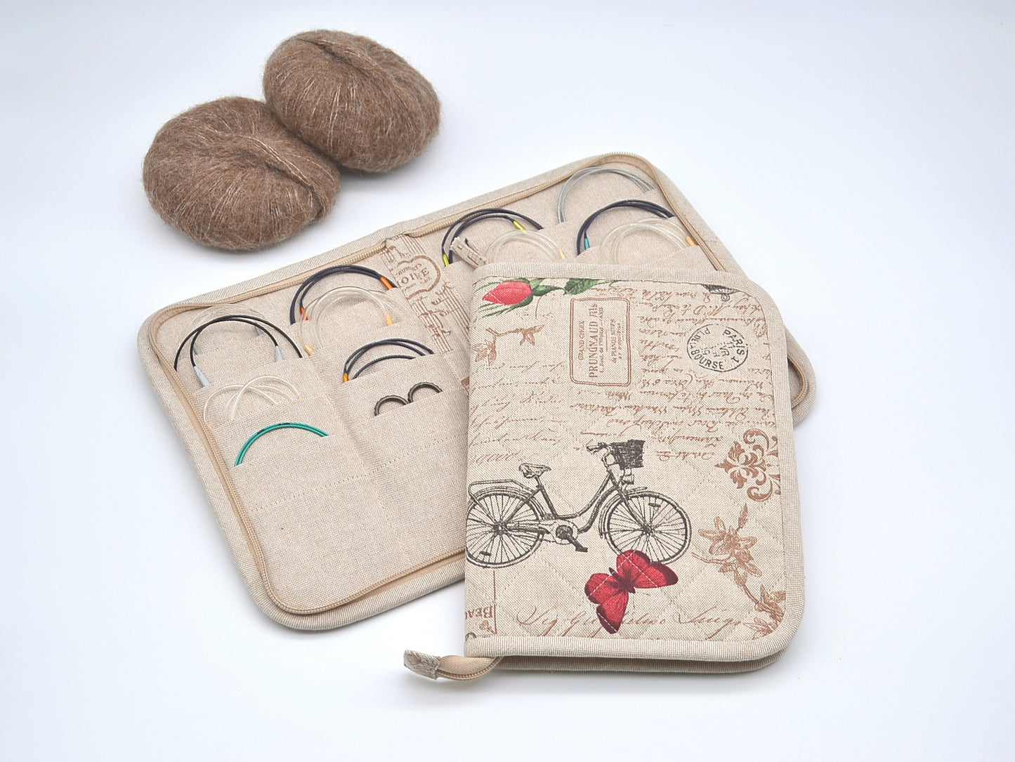 Organizer / Etui na druty z żyłką Retro style