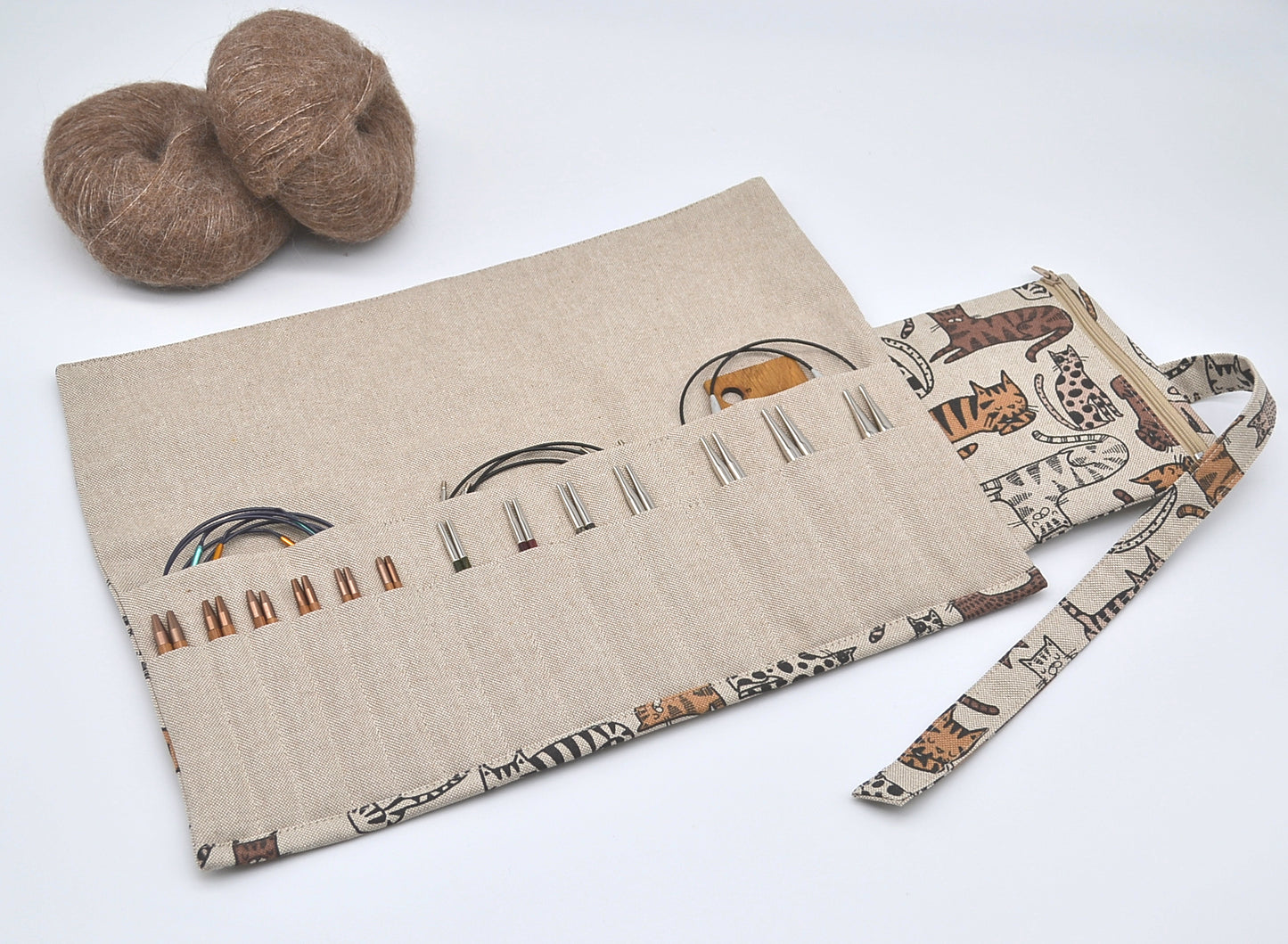 Etui na druty wymienne i na żyłce Koty