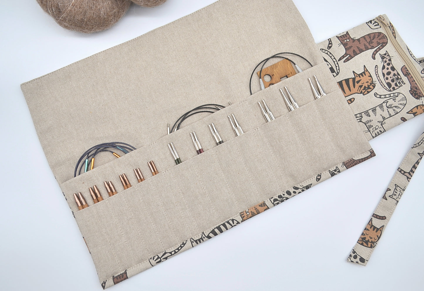 Etui na druty wymienne i na żyłce Koty