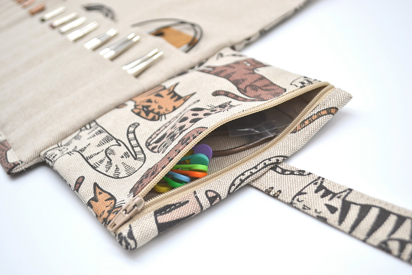 Etui na druty wymienne i na żyłce Koty