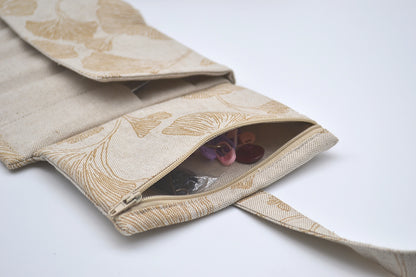 Etui na druty Liście miłorzębu szarego