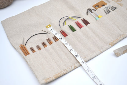 Etui na druty Liście miłorzębu szarego