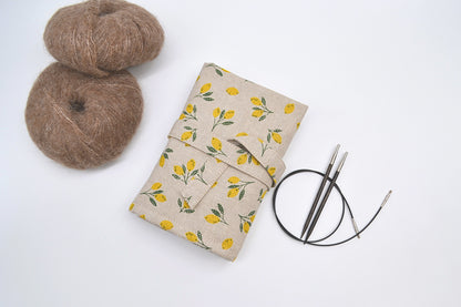 Etui na druty wymienione i na żyłce z cytrynkami