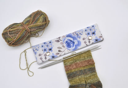 Etui na Druty Skarpetkowe 20cm Kwiaty