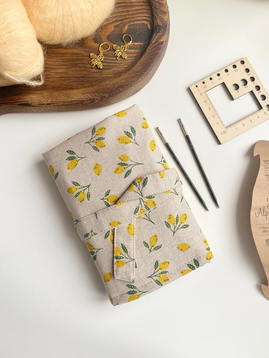 Organizer / Etui na druty wymienne i na żyłce z cytrynkami