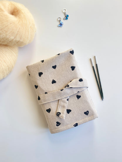 Etui na wymienne igły oraz druty na żyłce Serduszka/Hearts