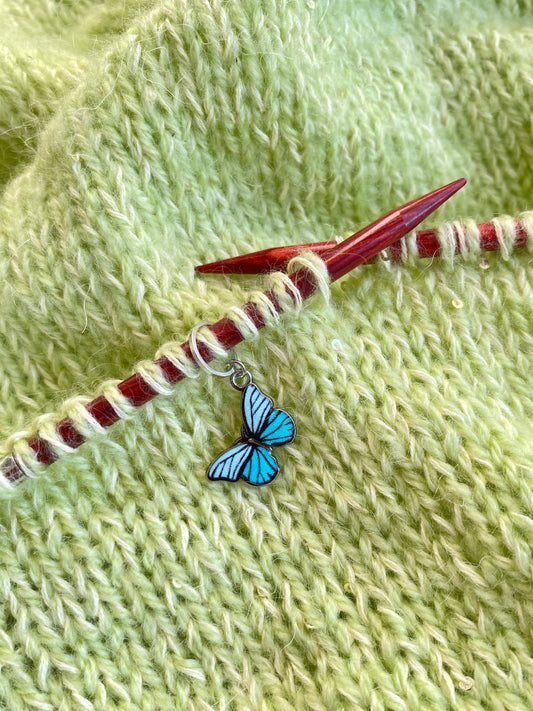 5 szt. znaczników oczek Motyli/Butterfly Stitch Markers