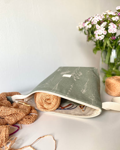 Dusty rose beige craft bag