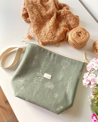 Dusty rose beige craft bag